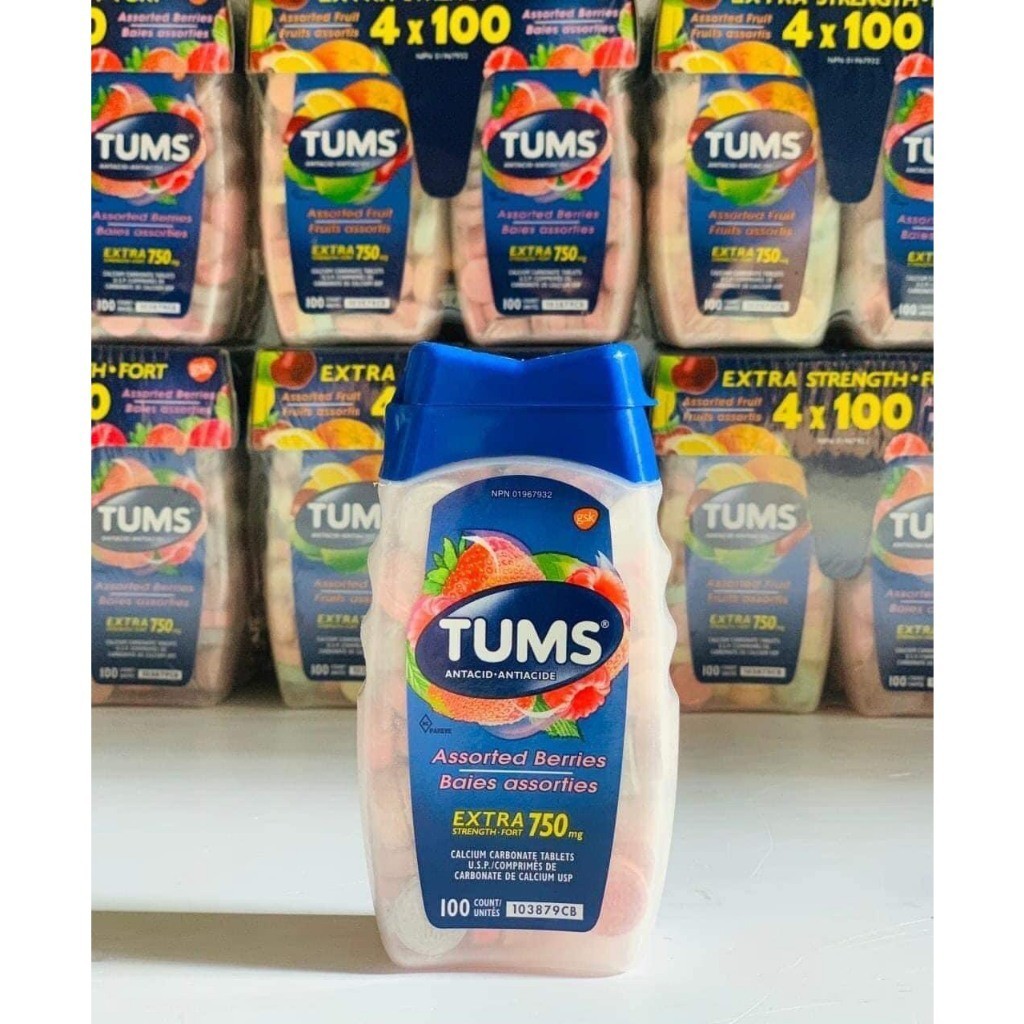 Kẹo ngậm  Tums Antacid Assorted 100 viên 200 viên