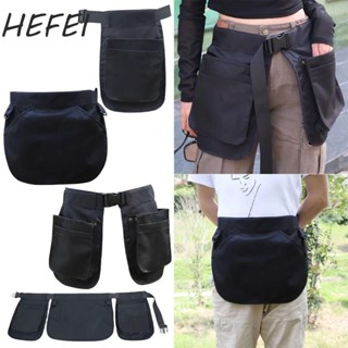 Gói thắt lưng, Túi thắt lưng tạp dề đa chức năng, Màu đen bền bỉ có thể điều chỉnh dung tích lớn Gói Fanny leo núi