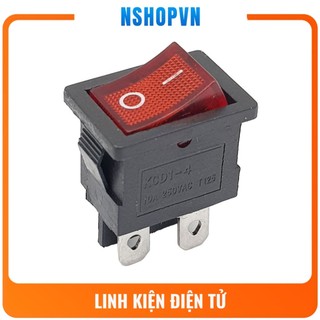 Công tắc bập bênh 4 chân có đèn kcd1-104