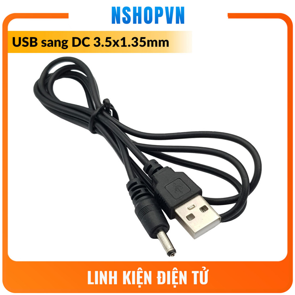 Dây USB sang DC 3.5x1.35mm