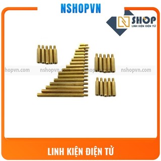 Combo 10 Trụ đồng đực cái 18mm, 22mm, 35mm, 40mm, 45mm, 50mm, 55mm, 60mm