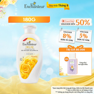 Sữa tắm hương nước hoa dưỡng da thơm mịn Enchanteur 180g (5 mùi)