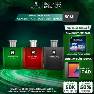 Nước hoa Romano Attitude / Classic / Gentlemen 50ml