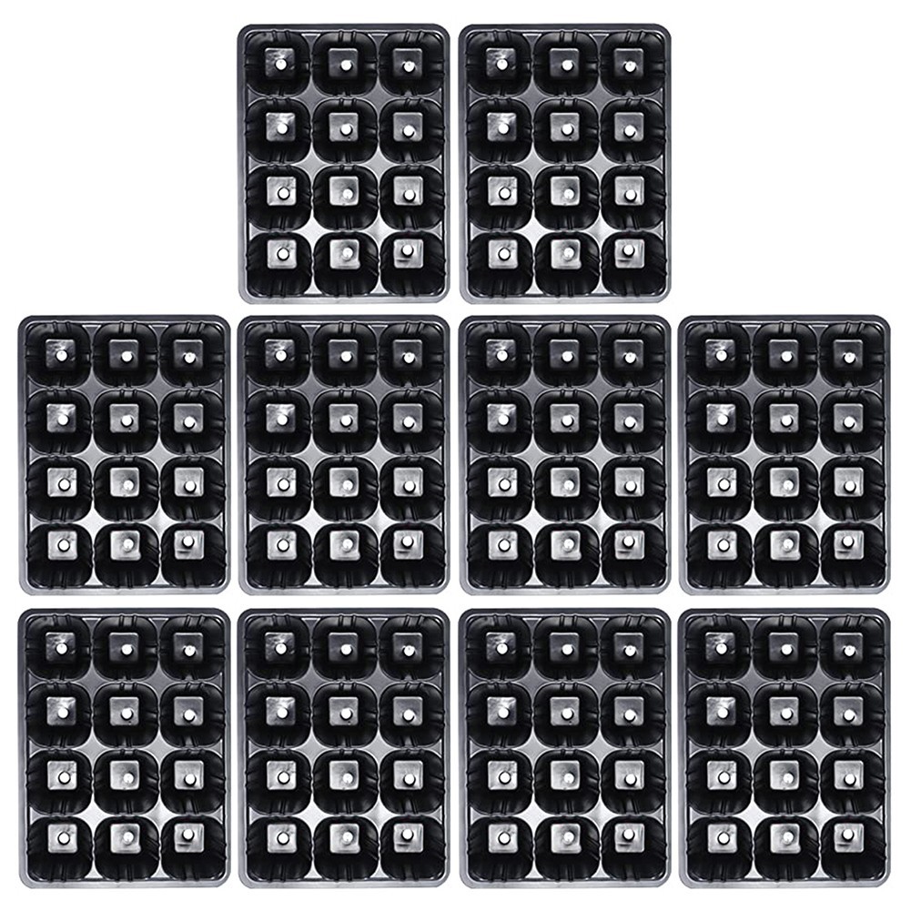 Practical Seed Starting Trays for Robust For Vegetable and Fruit Seedlings 10pcs
