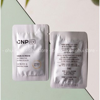 Combo 10 gói kem chống nắng CNP RX SunBlock EX UV Block & Protection SPF50+/PA++++ 10ml