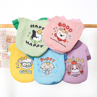 Quần áo cho chó mèo nguyên bản Xuân Thu Áo len thú cưng Waffle Chó in hình dễ thương Áo len có vách ngăn phong cách phương Tây
