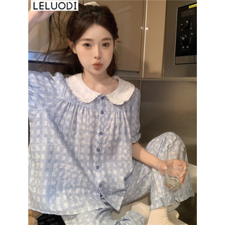 LELUODI set đồ nữ Đồ ngủ tinh tế thông thường nhí nhảnh tráng lệ WSQ24902BS 36Z240903