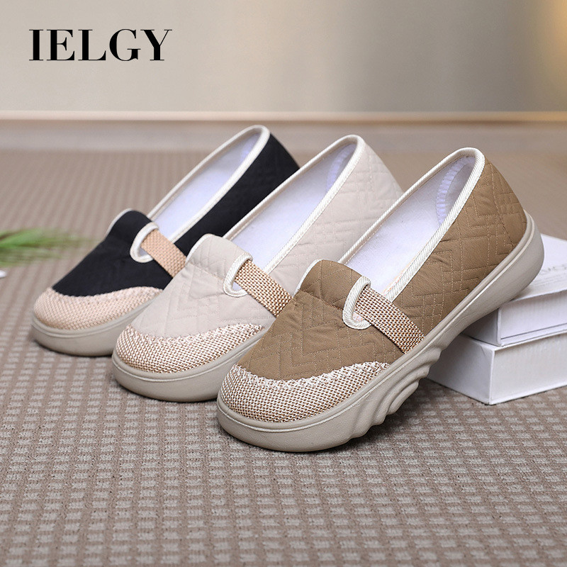 IELGY Mới Thoáng Khí Đế Mềm Thời Trang Và Đa Năng Vải Lanh Nữ Dép Thoải Mái