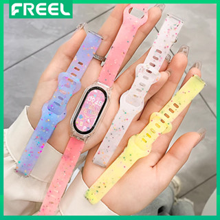 Vòng Tay Cho Mi Band 9 8 NFC Dây Đeo Phụ Kiện NFC Thể Thao Cao Su Silicon Đồng Hồ Thông Minh Dây Đeo Tay pulseira correa Xiaomi MiBand 9 8 7 6 5 4 3 Dây Đeo