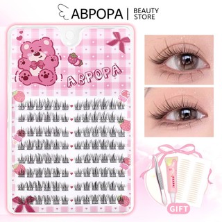 Abpopa C Curl Lông Mi Giả Phân Đoạn Không Khí Tự Nhiên Cảm Giác Thực Tế Tự Nhiên 8 Hàng
