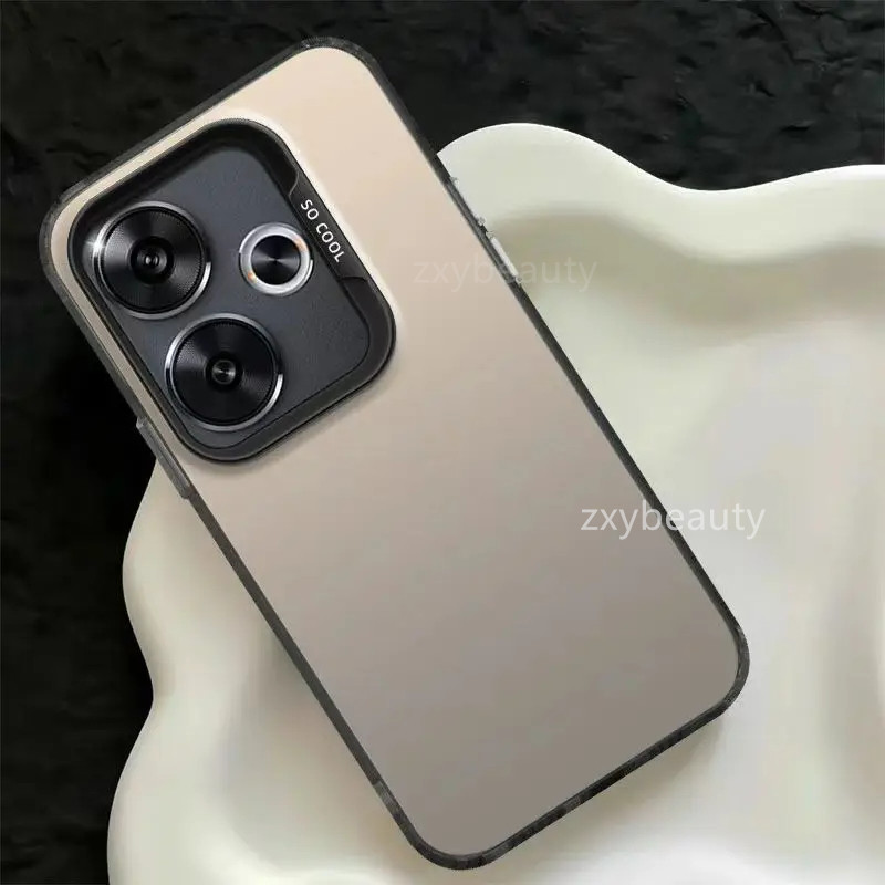 Vỏ Redmi 13 13X 5G 4G 2025 Ốp điện thoại Kim Loại Mờ Cứng Cặp Đôi Sang Trọng Laser Dành Cho Redmi13 
