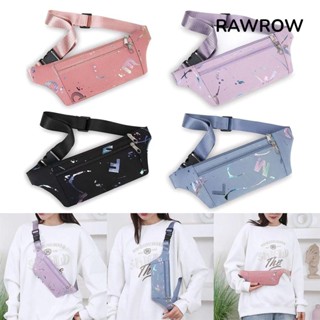 RAWROW  Túi đeo chéo ngực , Túi thắt lưng đa chức năng Nylon, Gói Fanny dung tích lớn chống mài mòn dành cho nữ