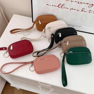 Thời Trang Đơn Giản Ví Nữ Di Động PU Cổ Tay Khóa Đồng Xu