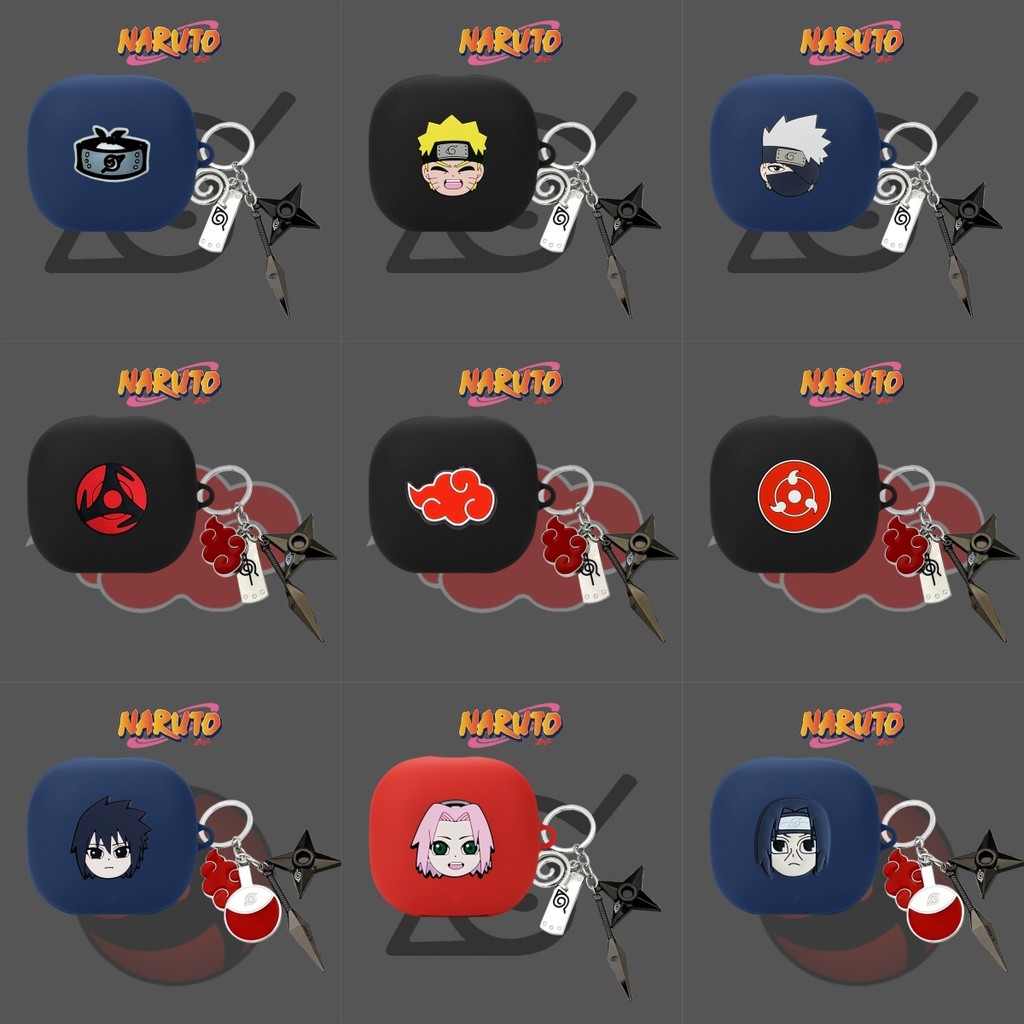 For Anker Soundcore Liberty 4 Pro Case Anime Naruto Keychain Pendant Silicone Soft Case Soundcore Li