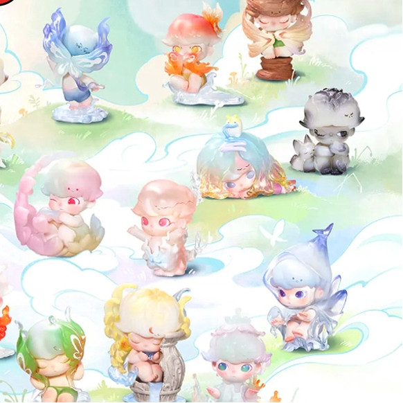 DIMOO Shapes in Nature Blind Box Chơi hợp thời trang Tay-Run