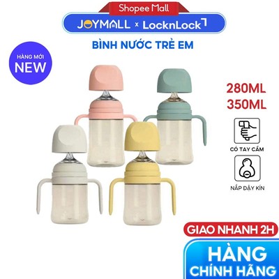 Bình Tập Uống Nước Cho Bé LocknLock Chất Liệu PPSU HAP915 350ml HAP914 280ml,Hàng Chính Hãng-JoyMall