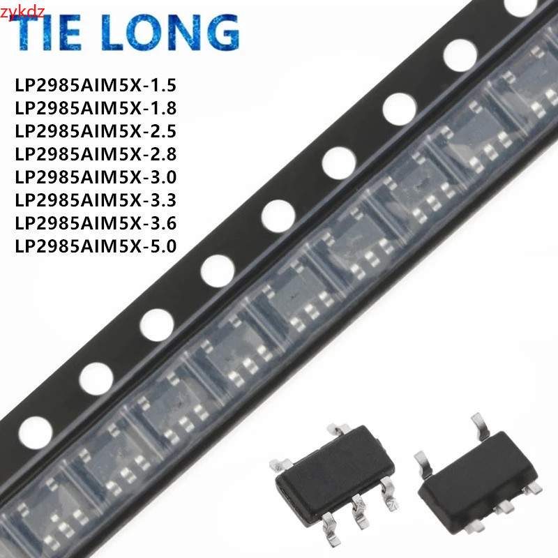 10 CÁI LP2985AIM5X3.3 SOT23-5 LP2985AIM5X LP2985AIM5-5.0 1.5 1.8 2.5 2.8 3.3 3.0 3.6 5.0 3V 5V SOT L