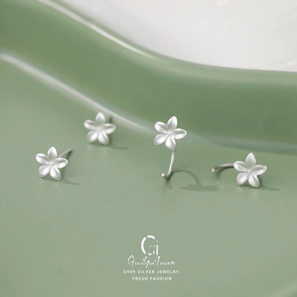 Bông tai Gardenia S999 có đinh tán bạc, bạc, bạc sterling, ❈ 🇾 ❥ S999 ❈ ❈ ❈ ❈ ❈ ❈ ❈ ❈ ❈ ❈ ✷ ❈ ❈ ❈ ❈ 