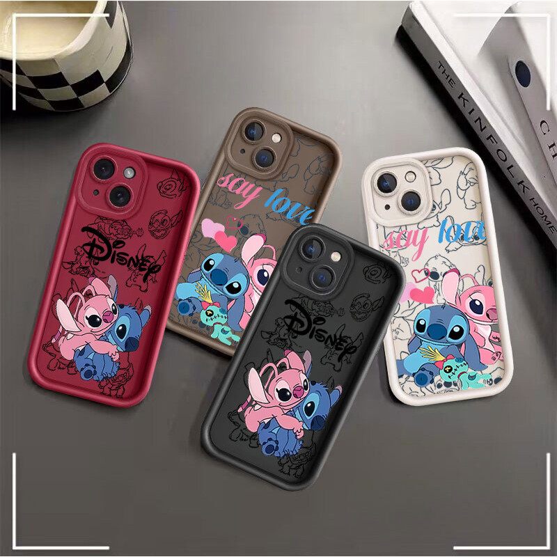 Cặp Đôi Disney Thiên Thần Ốp Lưng Điện Thoại Iphone 11 Pro Max XR XS Max 7 8 6 6S Plus 11PRO 6Plus 7