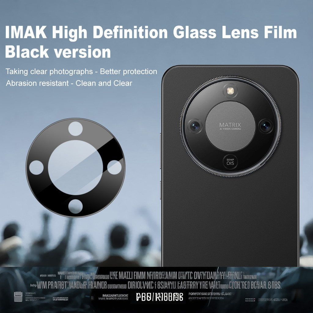 Phim ống kính máy ảnh viền đen iMak cho Honor X9D 5G HD Kính cường lực cho Honor X70 5G Phim bảo vệ 