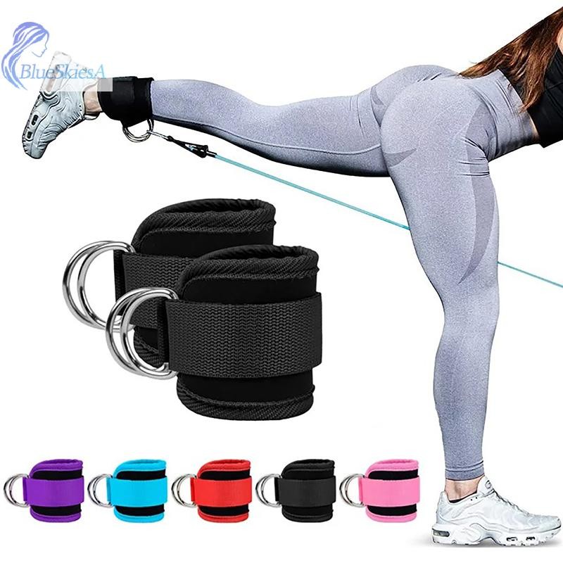Dây đeo mắt cá chân BL Dây đeo mắt cá chân đôi có thể điều chỉnh cho các bài tập Glutes Chân rèn luy