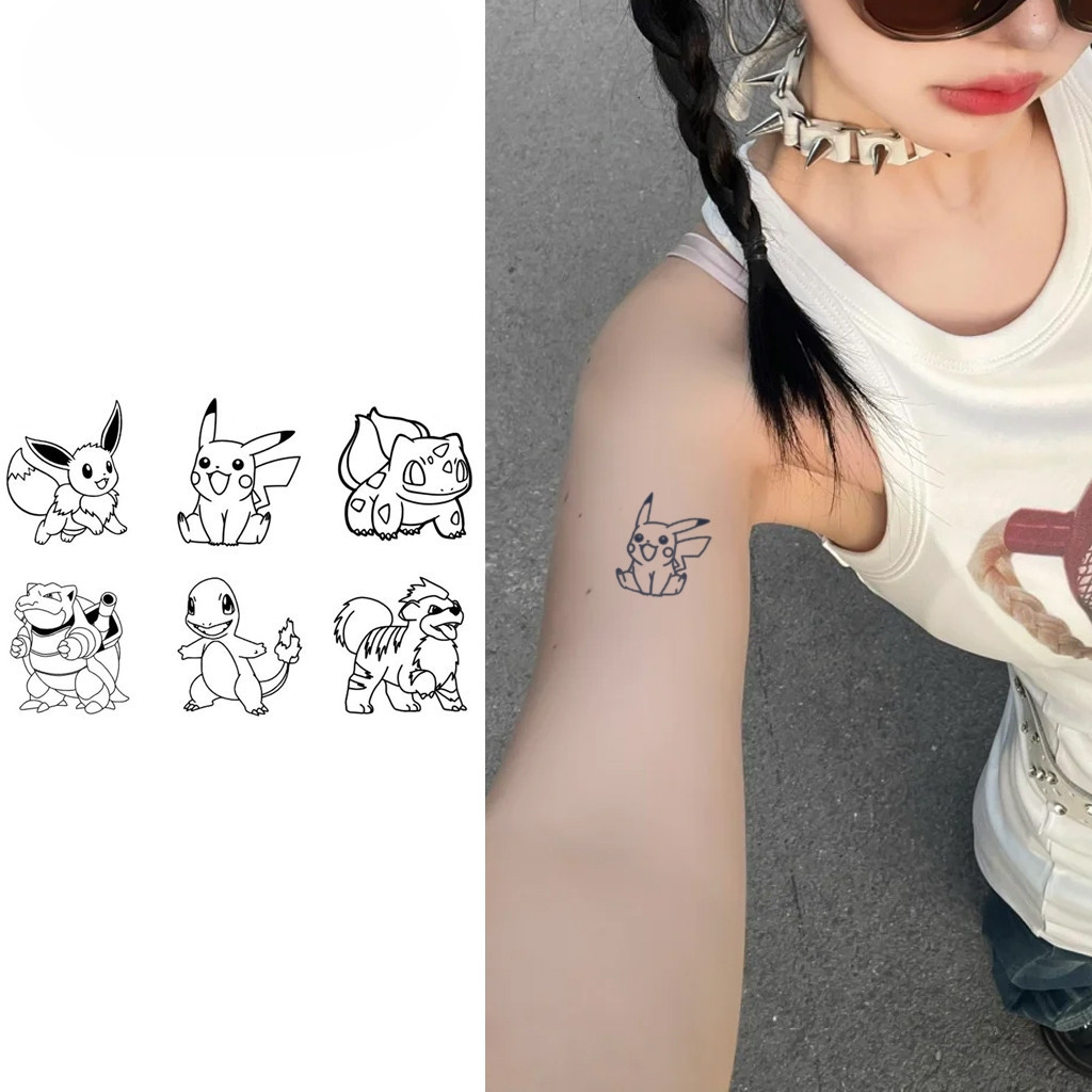 Hình xăm dán chống thấm nước DNY-02 - Thiết kế ma thuật tối giản, bền lâu