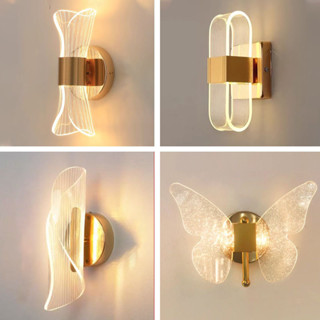  Đèn LED treo tường sang trọng hiện đại - Đèn đầu giường phòng ngủ Trang trí phòng khách Chiếu sáng cầu thang khách sạn Nhiệt độ 3 màu Thiết kế sáng tạo thẩm mỹ 