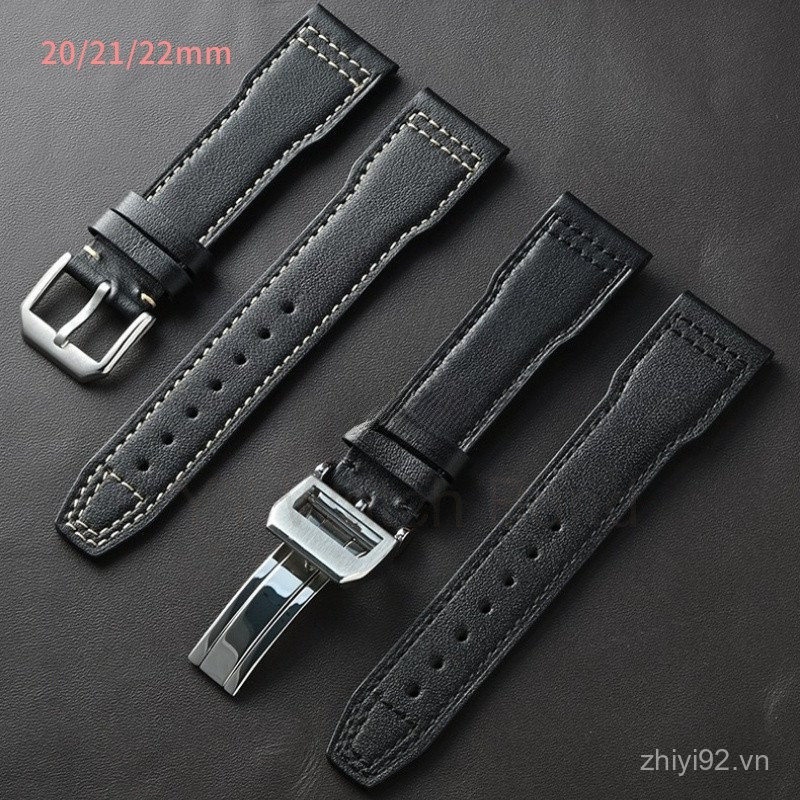 Dây da thật 20 / 21 / 22mm cho Portofino / Pilot - Dây da thật Mark XVIII Le Petit Prince, Khóa triể
