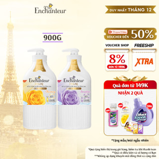 [CẢI TIẾN MỚI] Sữa tắm hương nước hoa Pháp Enchanteur Deluxe 900g - Mềm mịn như lụa Lưu hương 24H