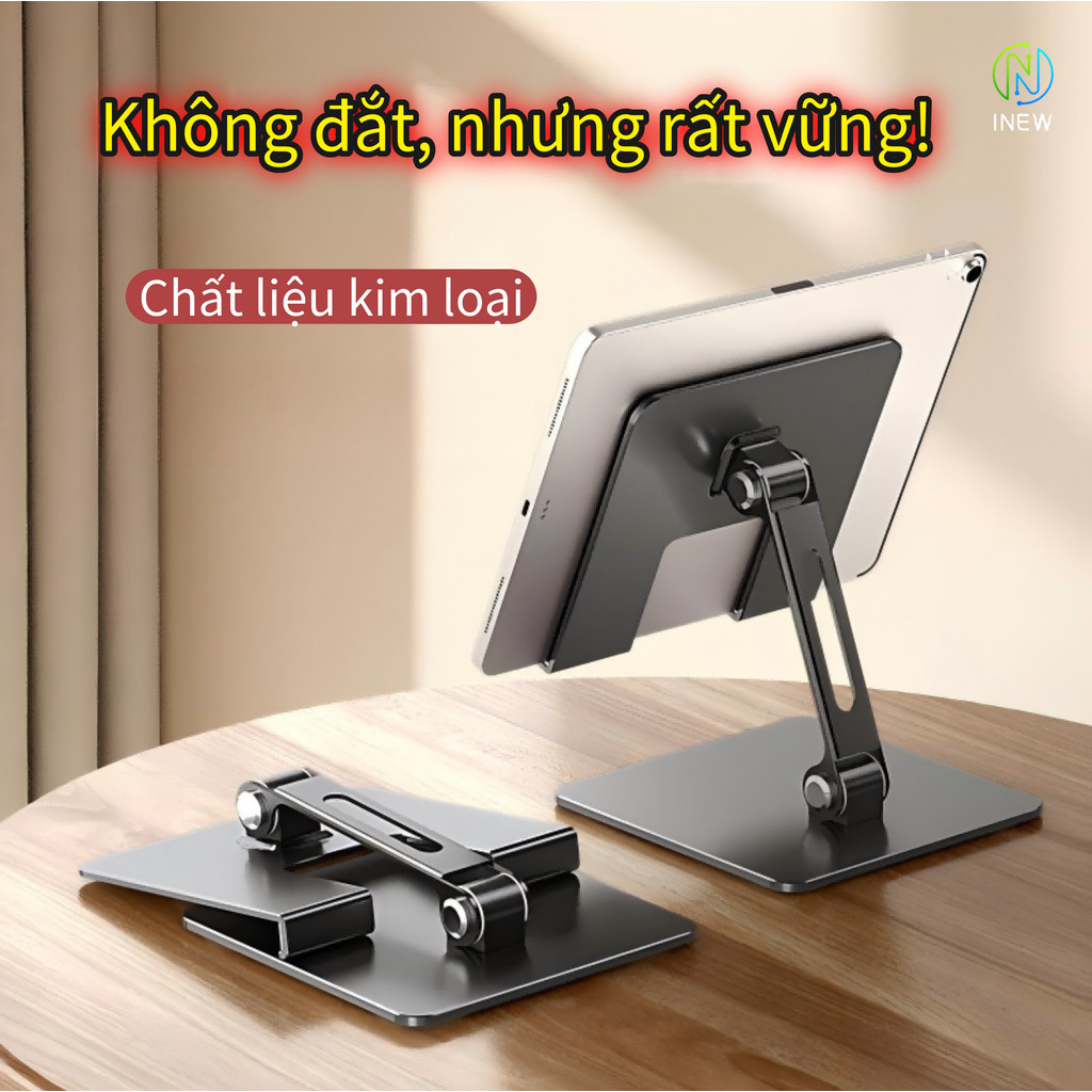 Giá đỡ máy tính bảng mới Máy tính để bàn Điện thoại di động Gấp kim loại lười Thích hợp cho ipad | BigBuy360 - bigbuy360.vn