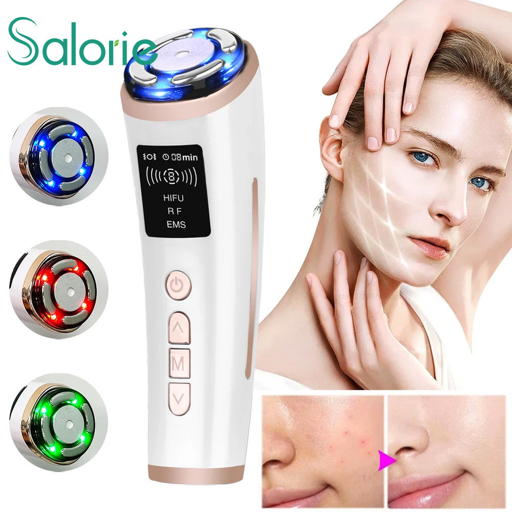 Máy siêu âm Mini HIFU RF Fadiofrecuencia EMS Microcurrent Lift Firm Làm săn chắc da nhăn Chăm sóc da
