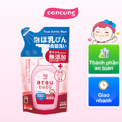 Nước rửa bình Arau 450ml túi refill
