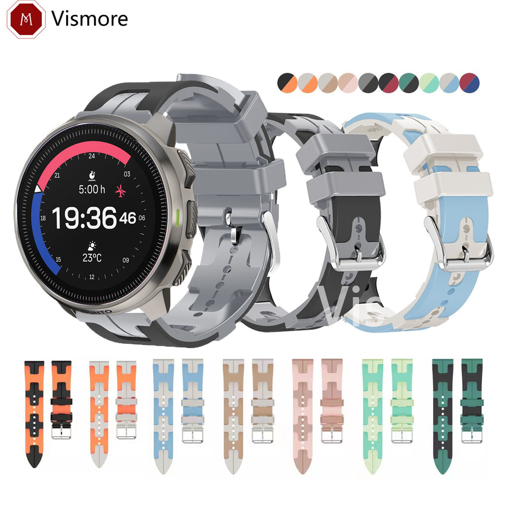 Dây đeo silicon họa tiết dệt cho SUUNTO 9 PEAK PRO / 9 5 PEAK DLC / SUUNTO 3 Fitness / RACE / Ocean 