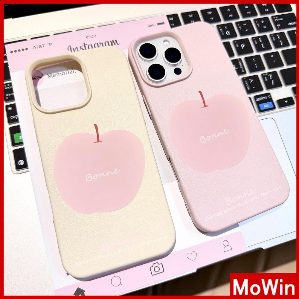 Mowin - Ốp lưng iPhone 16 Pro Max iPhone 11 họa tiết da mềm TPU màu kẹo đẹp mắt tương thích với iPho