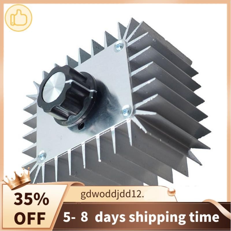 Cao Cấp AC 220V 5000W SCR Bộ Điều Chỉnh Điện Áp Động Cơ Bộ Điều Khiển Tốc Độ Ánh Sáng Làm Mờ Bộ Điều