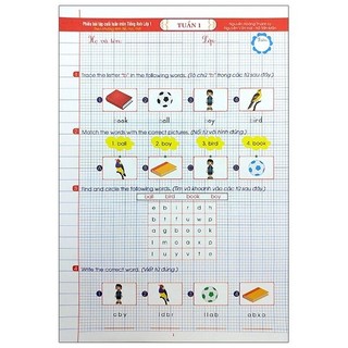 Sách - phiếu bài tập cuối tuần tiếng anh 1