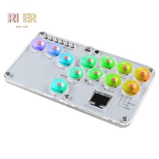 Bộ điều khiển gậy chiến đấu HitBox cho PC PS3 PS4 Switch đầy màu sắc RGB Light Fighting Game Bàn phím trò chơi Arcade