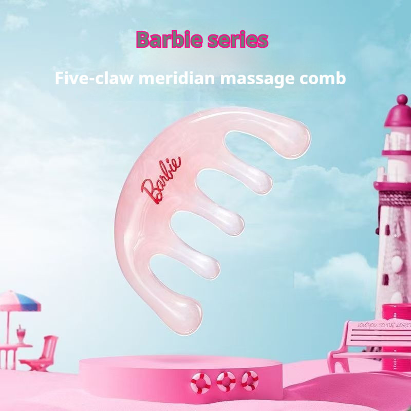 Lược mát xa kinh tuyến năm móng MINISO Barbie MINISO MINISO ❈ ❈ ❈ 🍒 ❈ 🍒 ❈ ❈ ❈ ❈ ❈ 🍎 Đầu thư giãn và 