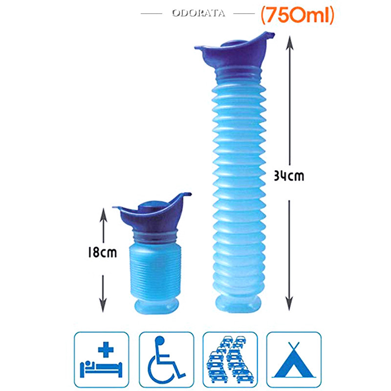 {Odorata} Nước tiểu khẩn cấp Nam & Nữ Đi chơi Du lịch Cắm trại Xe vệ sinh Bình nước tiểu 750ml Mới