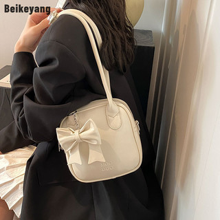 Beikeyang Phong Cách Hàn Quốc Túi Xách Nữ Nơ Thiết Kế Đặc Biệt Thiết Kế Mới Sang Trọng Nhỏ Túi Vuông Đeo Vai Túi