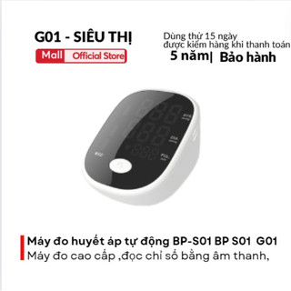 Máy đo huyết áp tự động BP-S01 BP S01 G01 màn hình LCD kỹ thuật số, đọc chỉ số bằng âm thanh