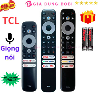 SKU83 - Remote điều khiển tivi TCL Mã 01 Giọng nói 2021, điều khiển TV TCL 55P635 - Tặng kèm pin