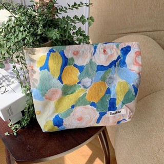 Hộp đựng mỹ phẩm dung tích lớn Canvas di động dành cho nữ