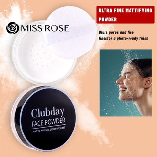 CLUBDAY Lasting Clubday Loose Powder Touching Face Powder Xu hướng trang điểm mới nhất Kiểm soát dầu hoàn hảo Phấn mờ Club Day Makeup Essentials Kiểm soát dầu đáng tin cậy ღ COD