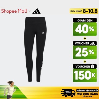 [8-10.8 - VOUCHER 25%] adidas Phong cách sống QUẦN LEGGING LOGO CẠP CAO ESSENTIALS Nữ Đen GL0633