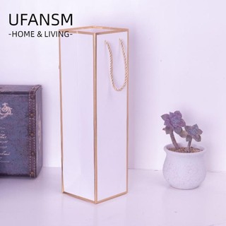 10 Túi Quà Tặng Rượu, Có Thể Tái Sử Dụng Với Tay Cầm Mềm Túi Chai Rượu, Bền Với Thiết Kế Lá Vàng Dễ Dàng Sử Dụng Chai Rượu Túi Giấy Tiệc Sinh Nhật Đám Cưới
