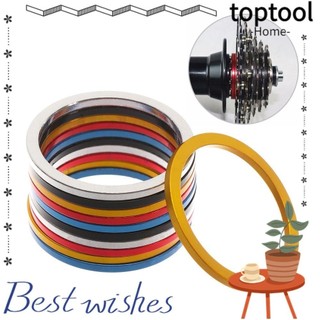 Toptool 5 Miếng Đệm Hub Bánh Đà Chất Lượng Cao MTB Xe Đạp Phụ Kiện Hợp Kim Nhôm Trục Máy Giặt Đệm