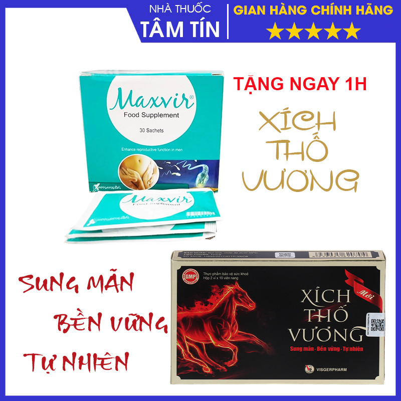 [CHÍNH HÃNG ] Maxvir - Tăng chất lượng và số lượng tinh trùng, giảm dị dạng hiệu quả