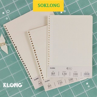 Ruột sổ còng A5,B5,A4 Klong caro-lined-chấm dotgrid,giấy refill binder nét đứt giấy định lượng cao