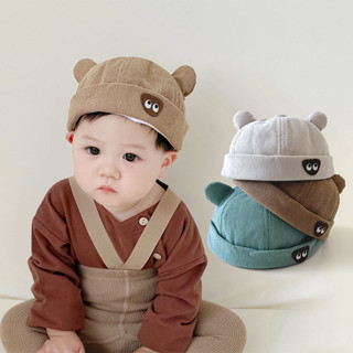  Mũ tròn Corduroy Mũ cổ điển cho bé Cotton mềm mại cho bé Mũ không vành cho bé 